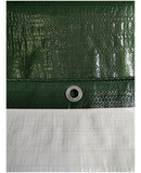 Construction Grade Green/White Tarps